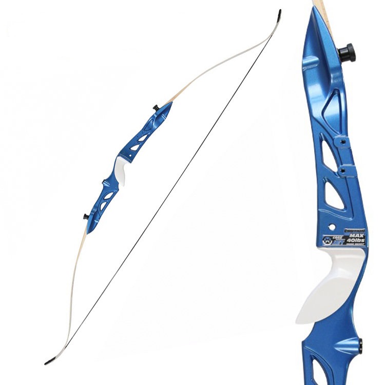 Лук рекурсивный  (Олимпик) 68" 34# (голубая рукоять)