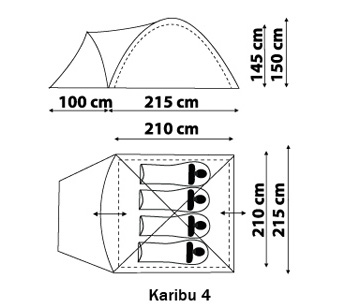 Палатка Karibu 4